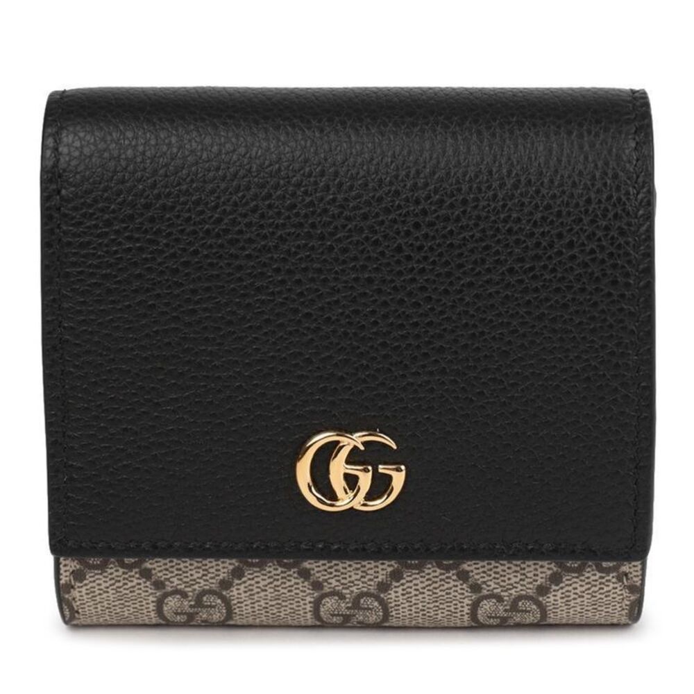 Gg Marmont Bi-color Compact Wallet